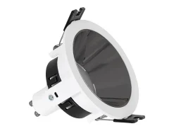 Ledkia Foco Downlight Cónico GU10 6W Corte Ø 75 mm PC Galvanizado No Flicker 4000K Blanco Neutro Negro Sale
