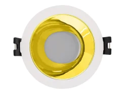 Hot Ledkia Foco Downlight Cónico GU10 6W Corte Ø 75 mm PC Galvanizado No Flicker 3000K Blanco Cálido Bronce