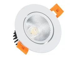 Ledkia Foco Downlight LED 7W Circular COB CRI90 Corte Ø 70 mm No Flicker 4000K Blanco Neutro Transparente Clearance
