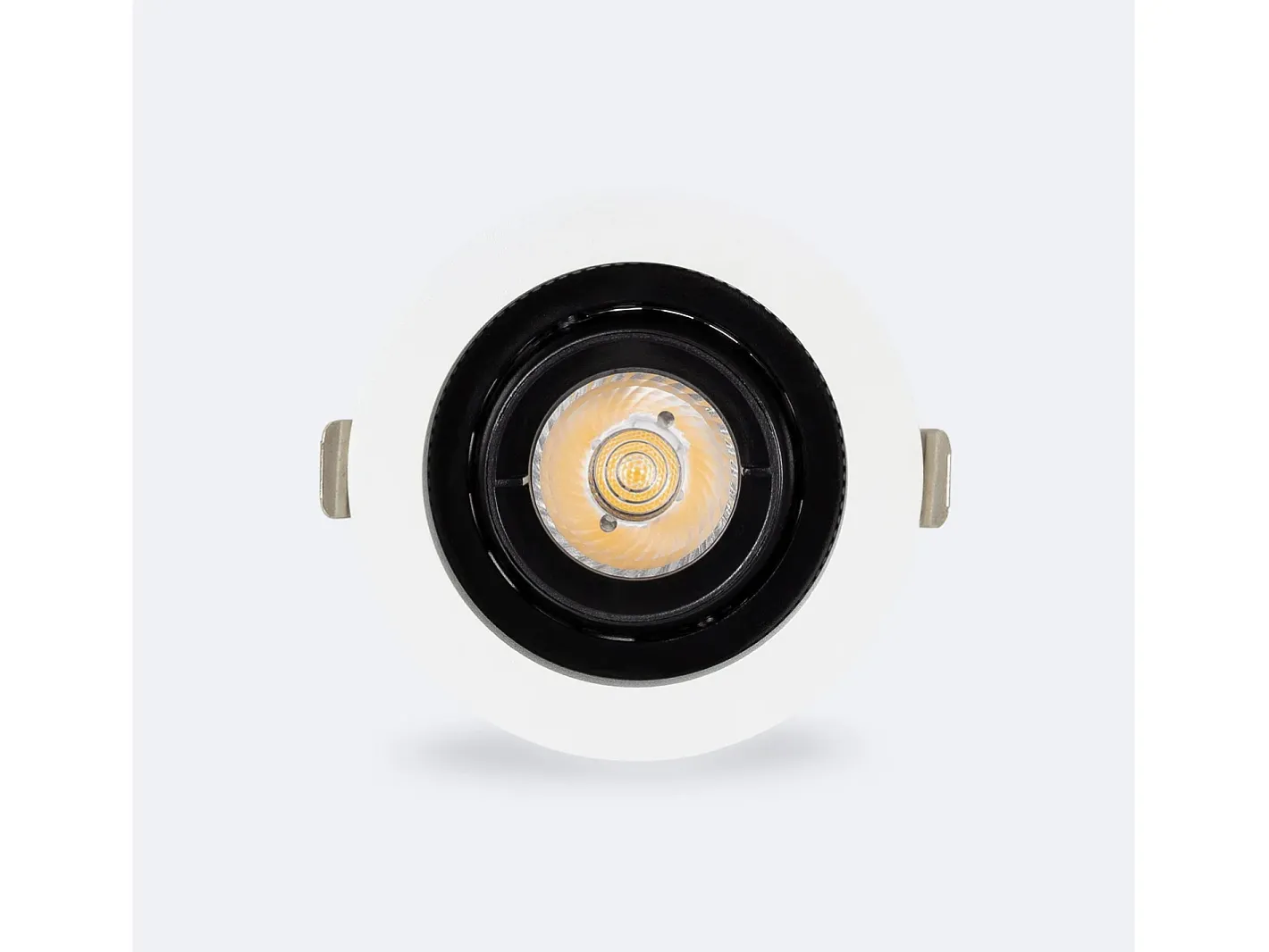 Ledkia Foco Downlight LED 7W COB Direccionable 360º Circular Corte Ø 80 mm CRI90 Expert Color No Flicker No Flicker 2700K Cálido Blanco Best