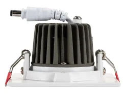 Ledkia Iluminación Exterior-Foco Downlight LED 5W Cuadrado Madison Corte Ø 75 mm 4000K Blanco Neutro Transparente