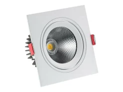 Outlet Ledkia Foco Downlight LED 10W Cuadrado Madison Corte Ø 95 mm 3000K Cálido Blanco