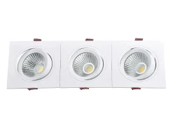 Discount Ledkia Foco Downlight LED 15W Rectangular Madison Corte 255x75 mm 3000K Blanco Cálido Transparente