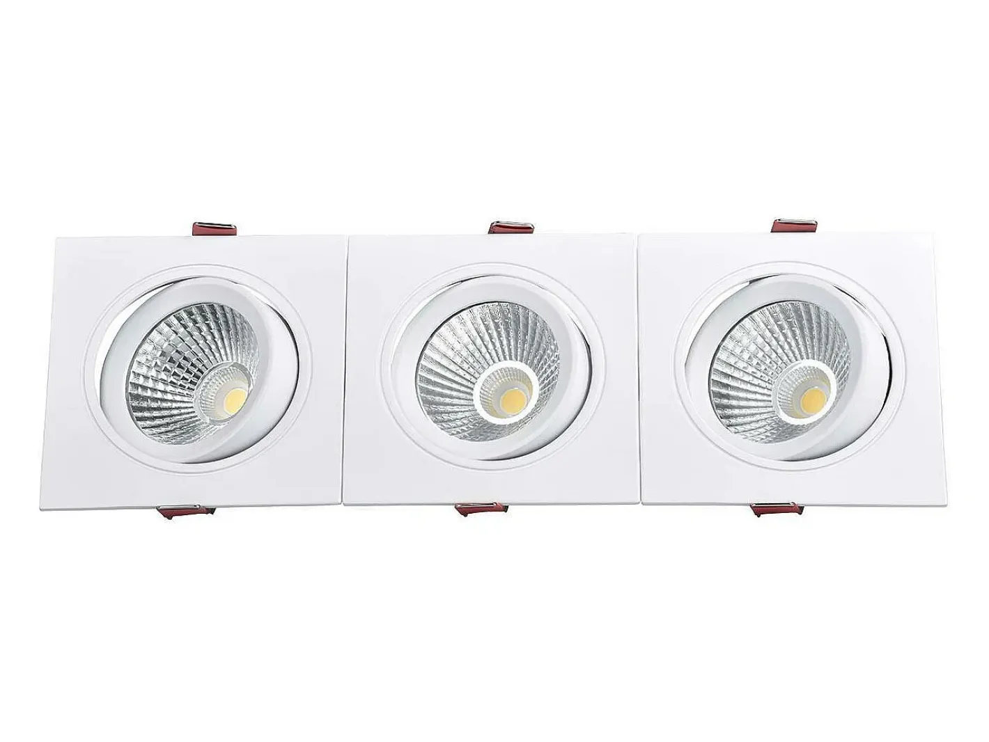 Discount Ledkia Foco Downlight LED 15W Rectangular Madison Corte 255x75 mm 3000K Blanco Cálido Transparente