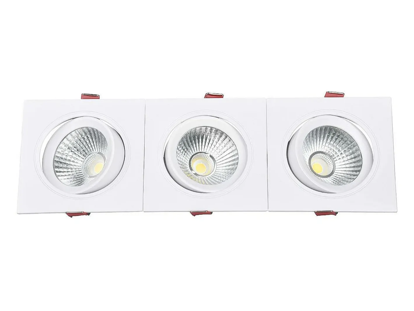 Discount Ledkia Foco Downlight LED 15W Rectangular Madison Corte 255x75 mm 3000K Blanco Cálido Transparente
