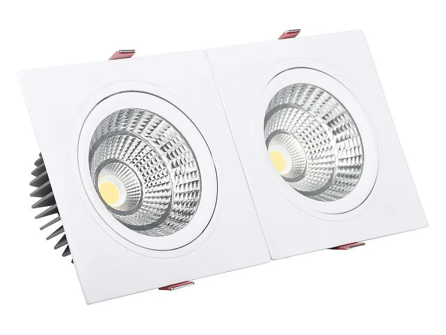 Outlet Ledkia Foco Downlight LED 10W Rectangular Madison Corte 165x75 mm 4000K Blanco Neutro Transparente