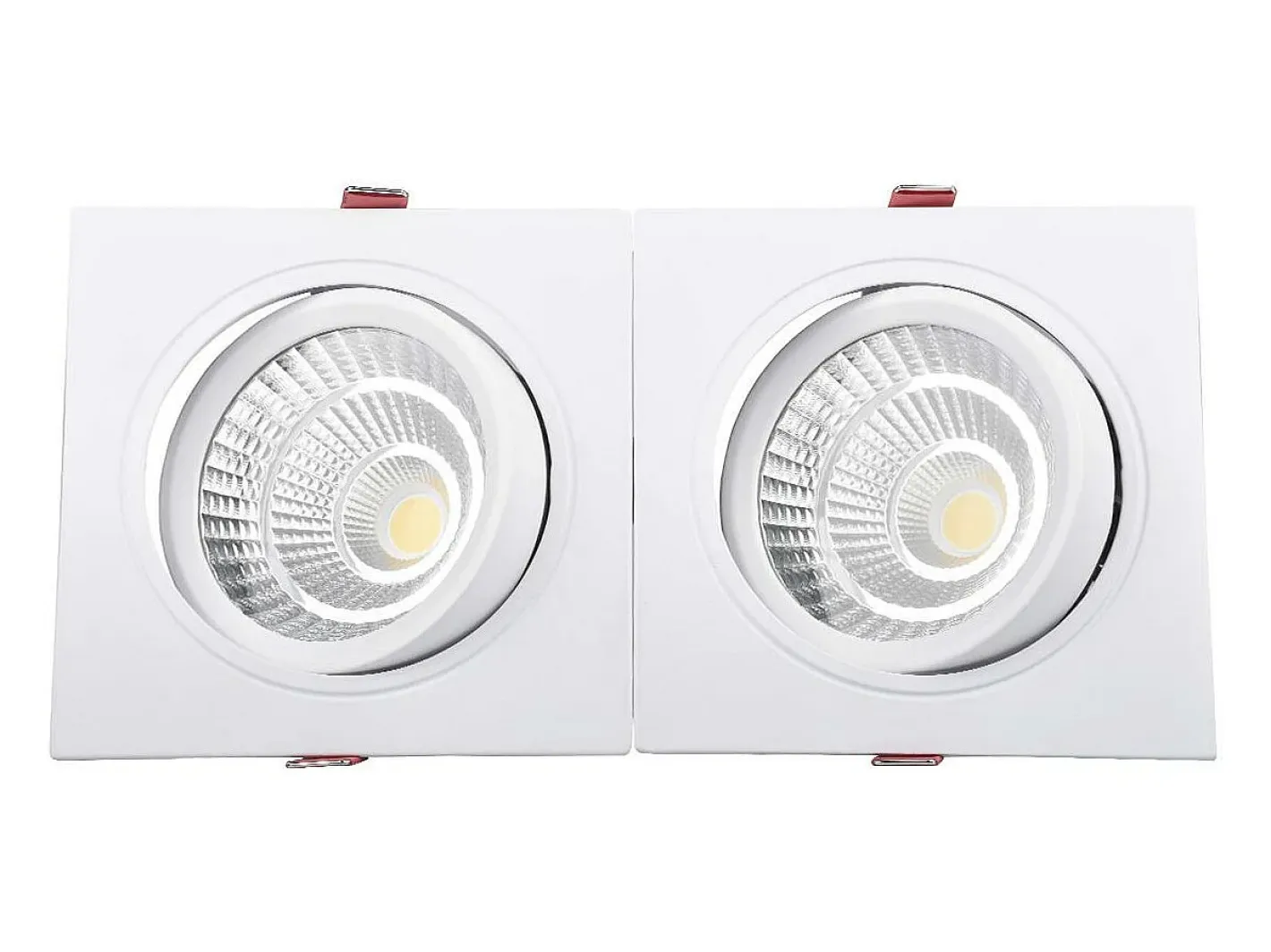 Outlet Ledkia Foco Downlight LED 10W Rectangular Madison Corte 165x75 mm 4000K Blanco Neutro Transparente