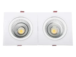 Outlet Ledkia Foco Downlight LED 10W Rectangular Madison Corte 165x75 mm 4000K Blanco Neutro Transparente