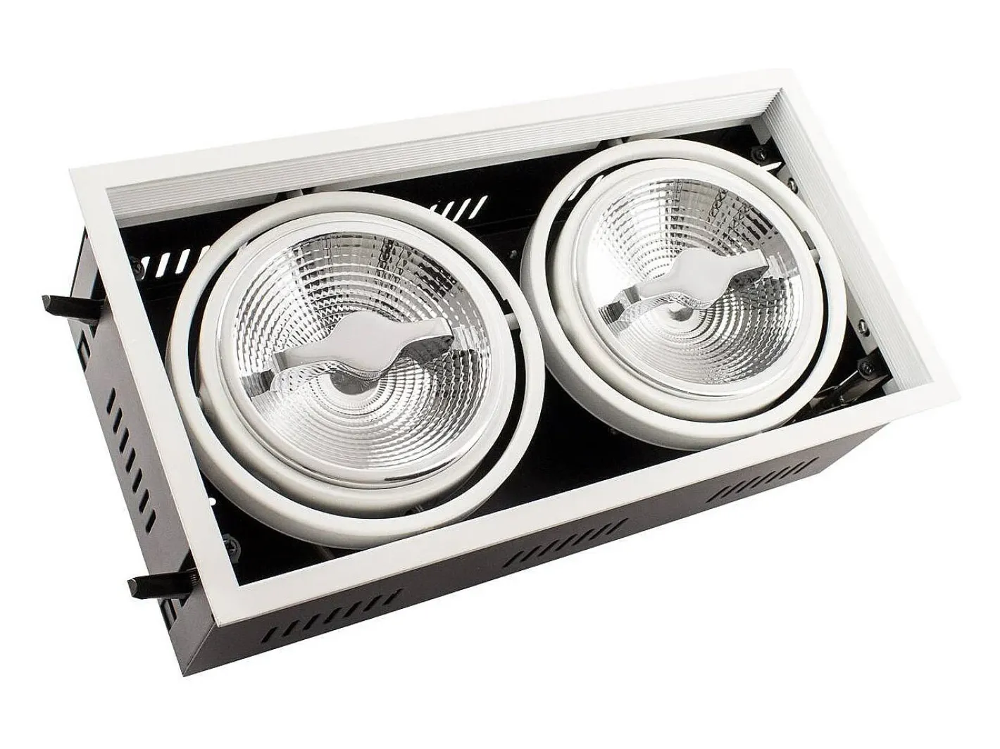 Ledkia Foco Downlight LED 30W Regulable Kardan AR111 Corte 315x165 mm No Flicker 4000K Neutro Blanco Sale