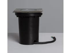 Outlet Ledkia Foco Exterior Empotrable Suelo Cuadrado Inox GU10 Cenit Plateado