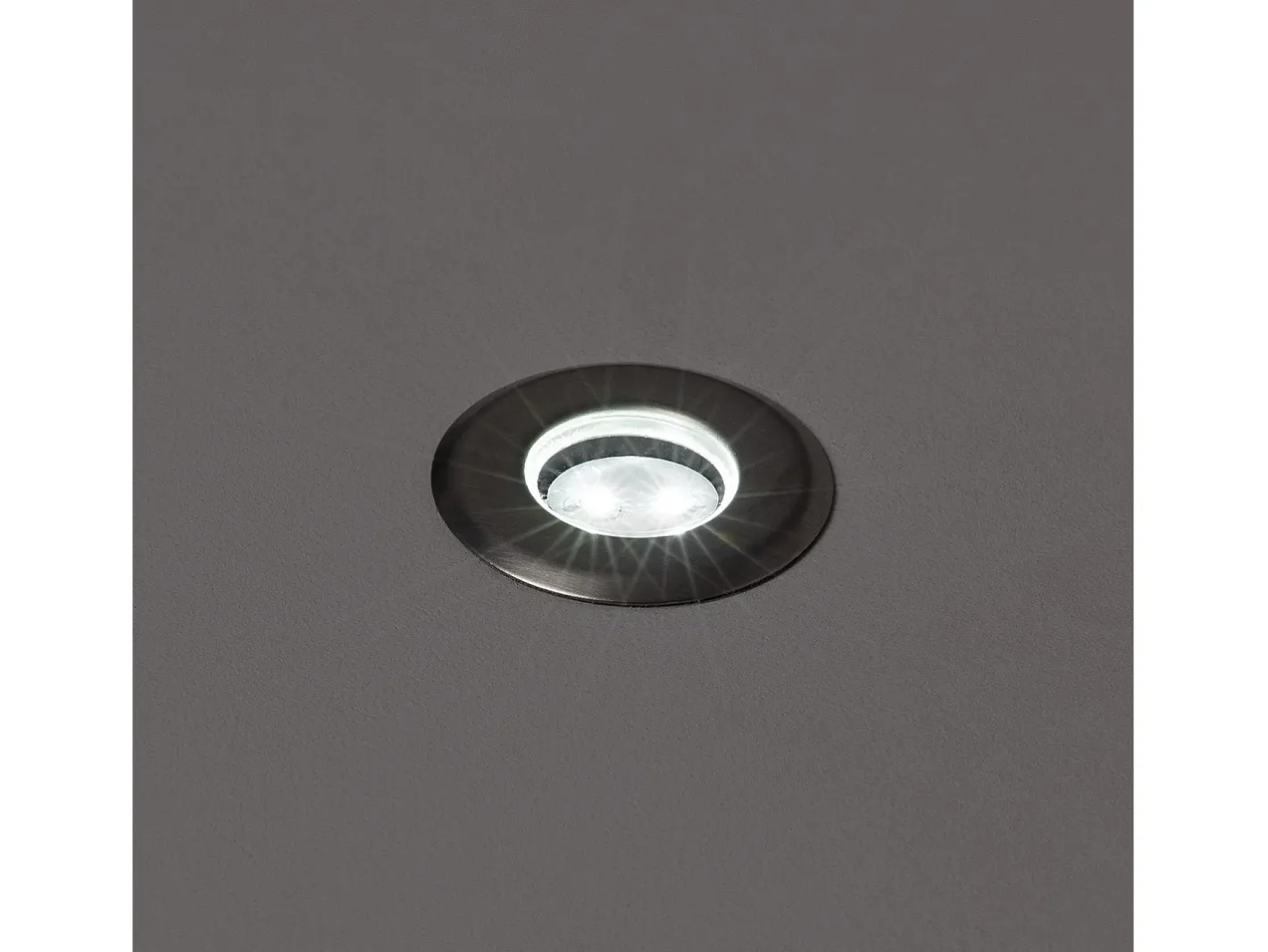 Ledkia Foco Exterior LED Empotrable Suelo Mini 4000K Blanco Neutro Gris Discount