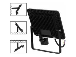 Iluminación Exterior-Foco Halógeno De Superficie Para Exterior Toolight Rsl008-50Ns Black Negro