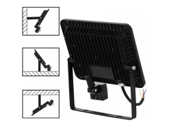 Foco Halógeno De Superficie Para Exterior Toolight Rsl007-30Ns Black Negro