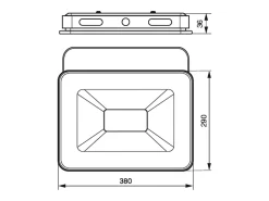 Outlet Foco LED 175-265 V CA 100 W 3000 K Blanco