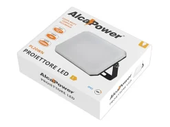 Foco LED exterior , 230 V, 20 W, 4000 K, cubierta lechosa, 2000 lm, 112 x 80 x 25,5 mm Negro Discount