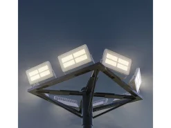Iluminación Exterior-Foco LED para exterior Beneito & Faure Polaris 100W CCT IP65 120° - 3000K/4000K/5000K - mate Blanco