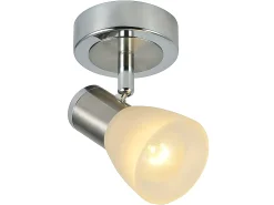 AKUNADECOR Foco Para Baño Modelo Cholo Cromo/niquel Plateado Clearance