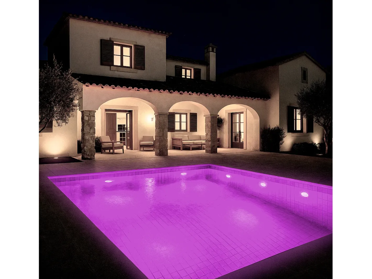 Discount Ledkia Foco Piscina Superficie LED RGBW Sumergible 12V DC IP68 Acero Inoxidable 12W RGBW Gris