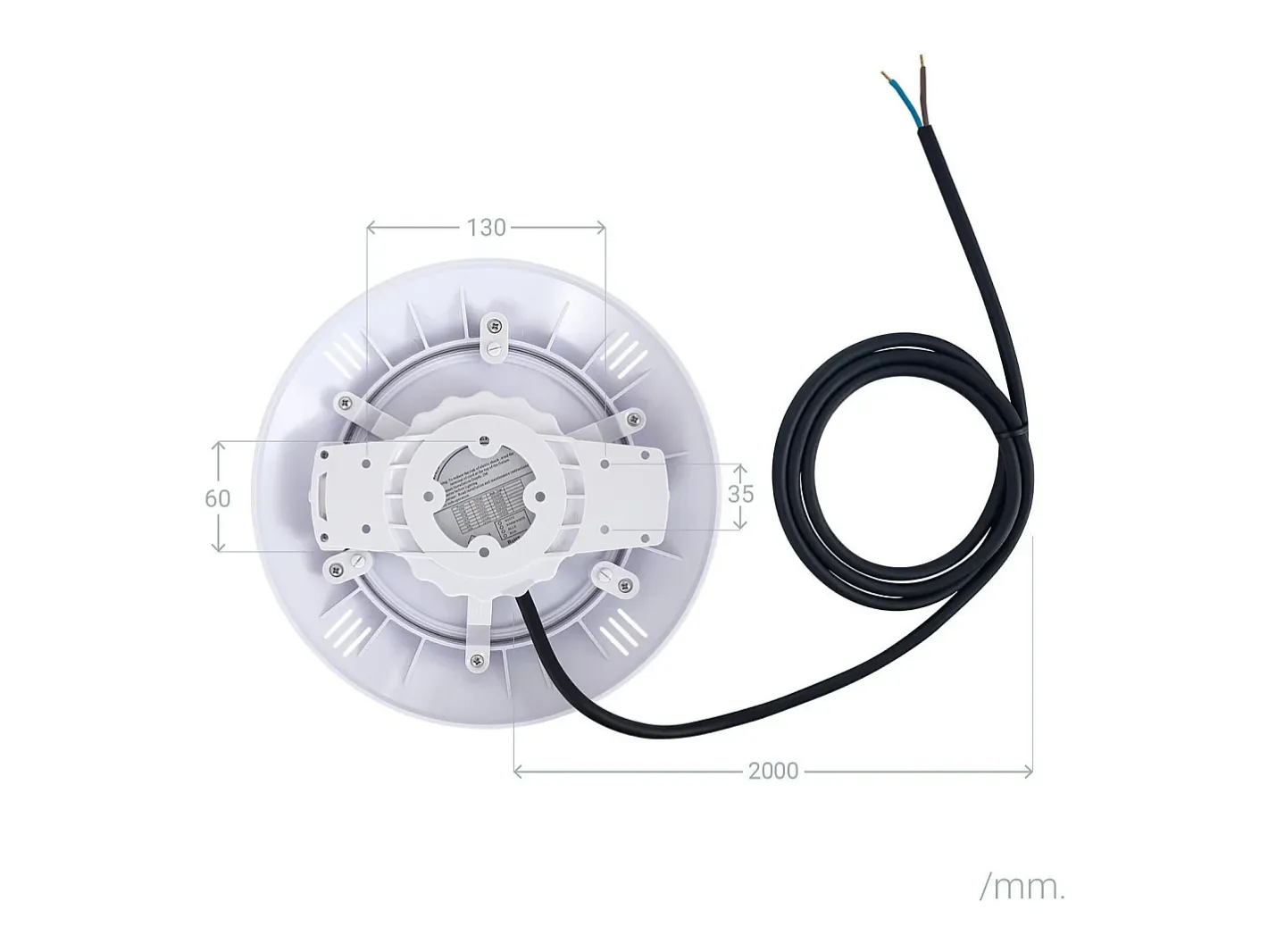 Clearance Ledkia Foco Piscina Superficie LED Sumergible 12V AC/DC IP68 20W 6000K Frío Blanco