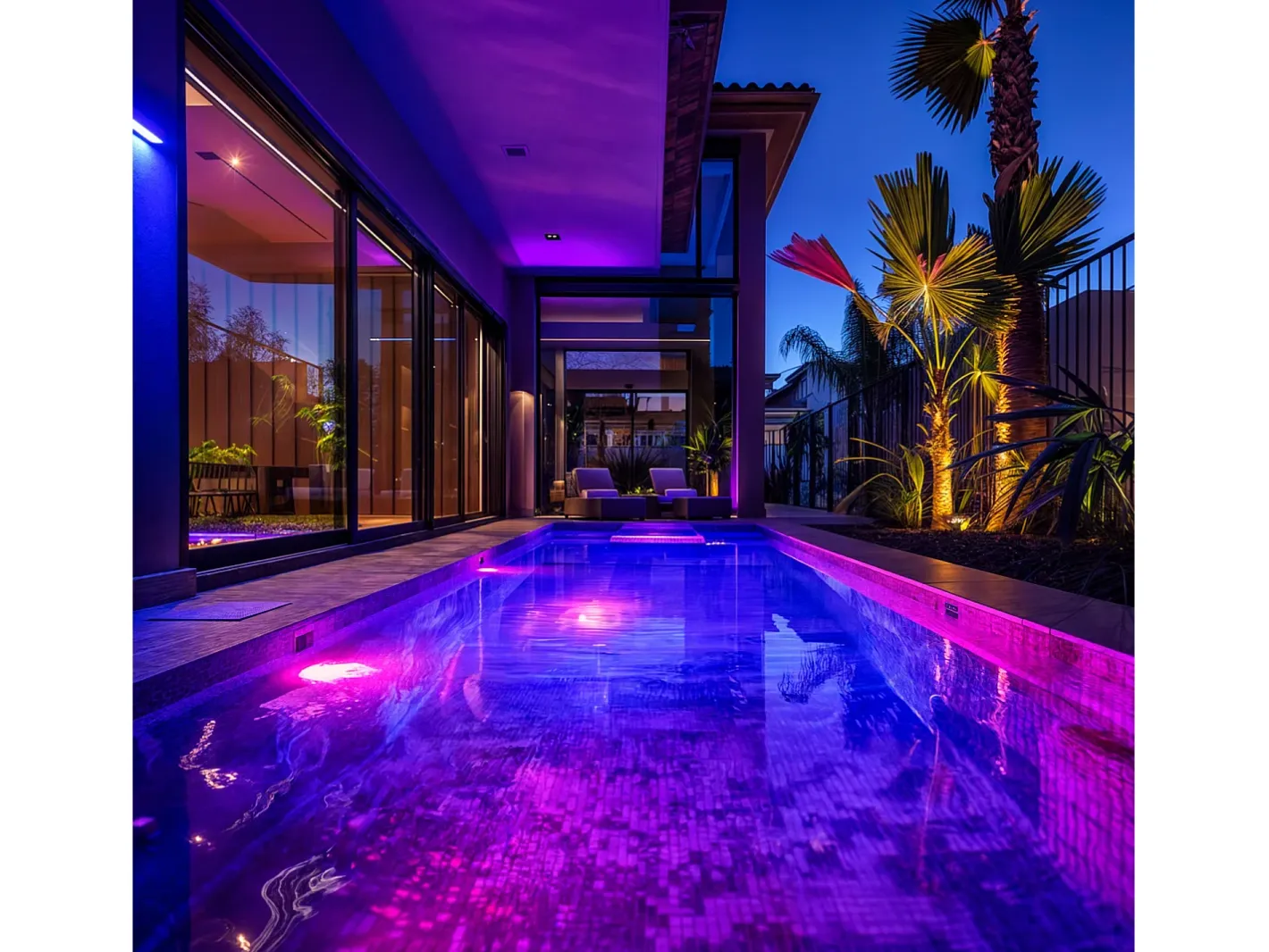 Ledkia Iluminación Exterior-Foco Piscina Superficie LED RGB Sumergible 12V AC IP68 20W RGB Blanco