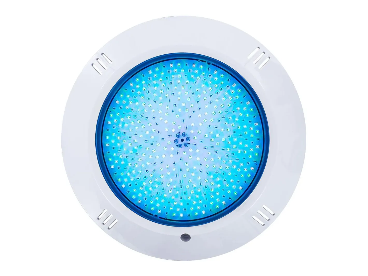 Ledkia Iluminación Exterior-Foco Piscina Superficie LED RGB Sumergible 12V AC IP68 20W RGB Blanco
