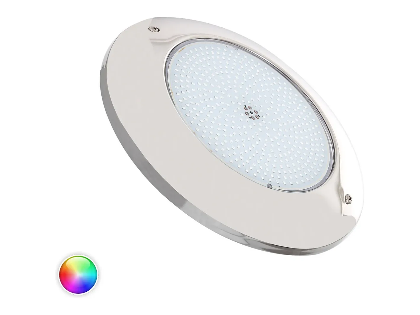 Discount Ledkia Foco Piscina Superficie LED RGB Sumergible 12V AC IP68 Acero Inoxidable 35W No RGB Plateado