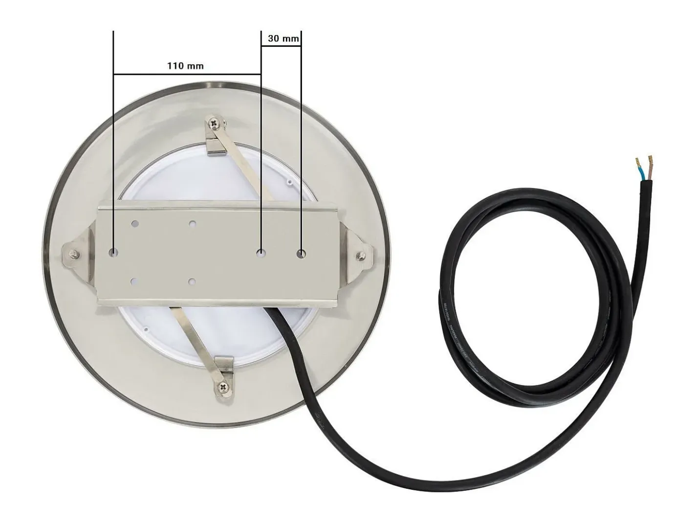 Discount Ledkia Foco Piscina Superficie LED RGB Sumergible 12V AC IP68 Acero Inoxidable 35W No RGB Plateado