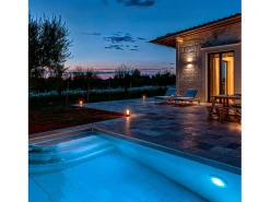 Ledkia Iluminación Exterior-Foco Piscina Superficie LED RGBW Sumergible 12V DC IP68 35W RGBW Transparente