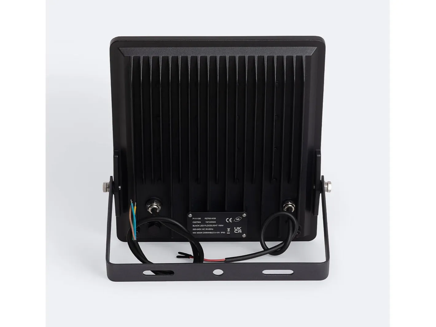 Ledkia Foco Proyector LED 150W 170 lm/W IP65 ELEGANCE Slim PRO 3000K 90º Blanco Cálido Negro