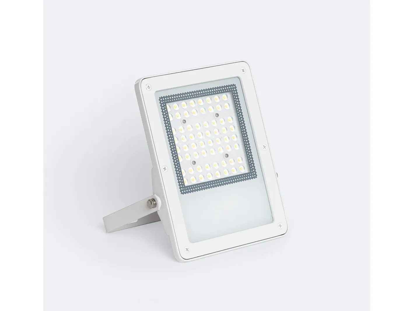 Ledkia Iluminación Exterior-Foco Proyector LED 50W Regulable 0-10V 170 lm/W IP65 ELEGANCE Slim PRO 3000K 120º Cálido Blanco
