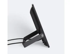 Ledkia Iluminación Exterior-Foco Proyector LED 150W Regulable 0-10V 170 lm/W IP65 ELEGANCE Slim PRO 3000K Asimétrica 120ºx50º Blanco Cálido Negro