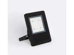 Ledkia Iluminación Exterior-Foco Proyector LED 50W Regulable 0-10V 170 lm/W IP65 ELEGANCE Slim PRO 3000K 120º Blanco Cálido Negro