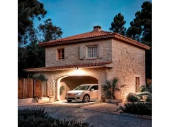 Ledkia Iluminación Exterior-Foco Proyector LED 50W Regulable 0-10V 170 lm/W IP65 ELEGANCE Slim PRO 3000K 120º Blanco Cálido Negro