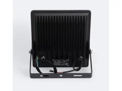 Ledkia Iluminación Exterior-Foco Proyector LED 150W Regulable 0-10V 170 lm/W IP65 ELEGANCE Slim PRO 3000K 30º Blanco Cálido Negro