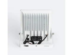 Ledkia Foco Proyector LED 100W Regulable 0-10V 170 lm/W IP65 ELEGANCE Slim PRO 3000K Asimétrica 120ºx50º Cálido Blanco Best