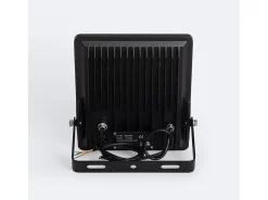 Ledkia Iluminación Exterior-Foco Proyector LED 100W Regulable 0-10V 170 lm/W IP65 ELEGANCE Slim PRO 3000K Asimétrica 120ºx50º Blanco Cálido Negro