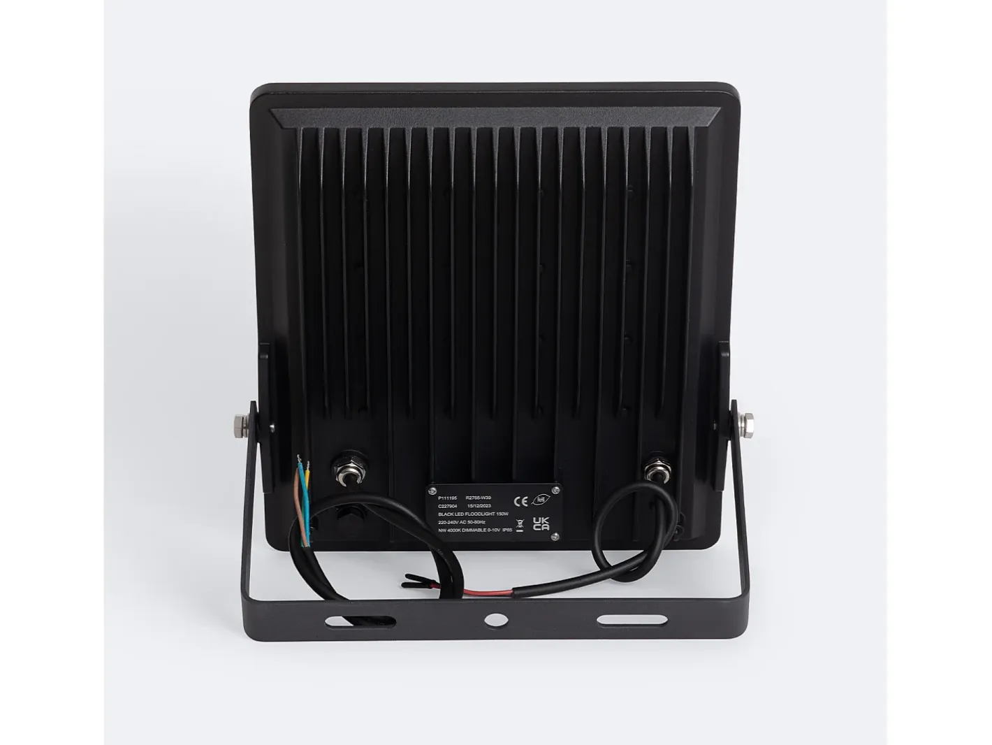 Ledkia Foco Proyector LED 150W Regulable 0-10V 170 lm/W IP65 ELEGANCE Slim PRO 3000K 120º Blanco Cálido Negro Online