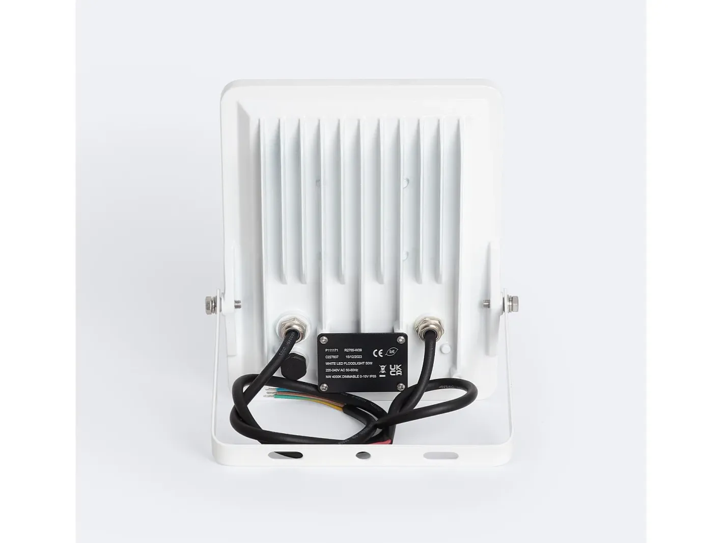 Best Ledkia Foco Proyector LED 50W Regulable 0-10V 170 lm/W IP65 ELEGANCE Slim PRO Blanco 3000K Asimétrica 120ºx50º Blanco Cálido Transparente