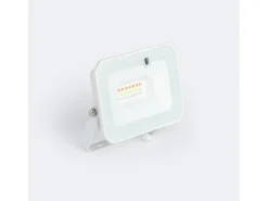 Ledkia Foco Proyector LED 20W RGBW con Mando IR IP65 Blanco RGB Transparente Best