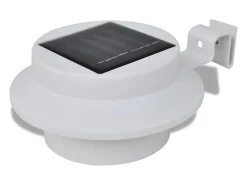 Iluminación Exterior-Foco solar para vallas de jardín, 6 unidades ES698927 Blanco