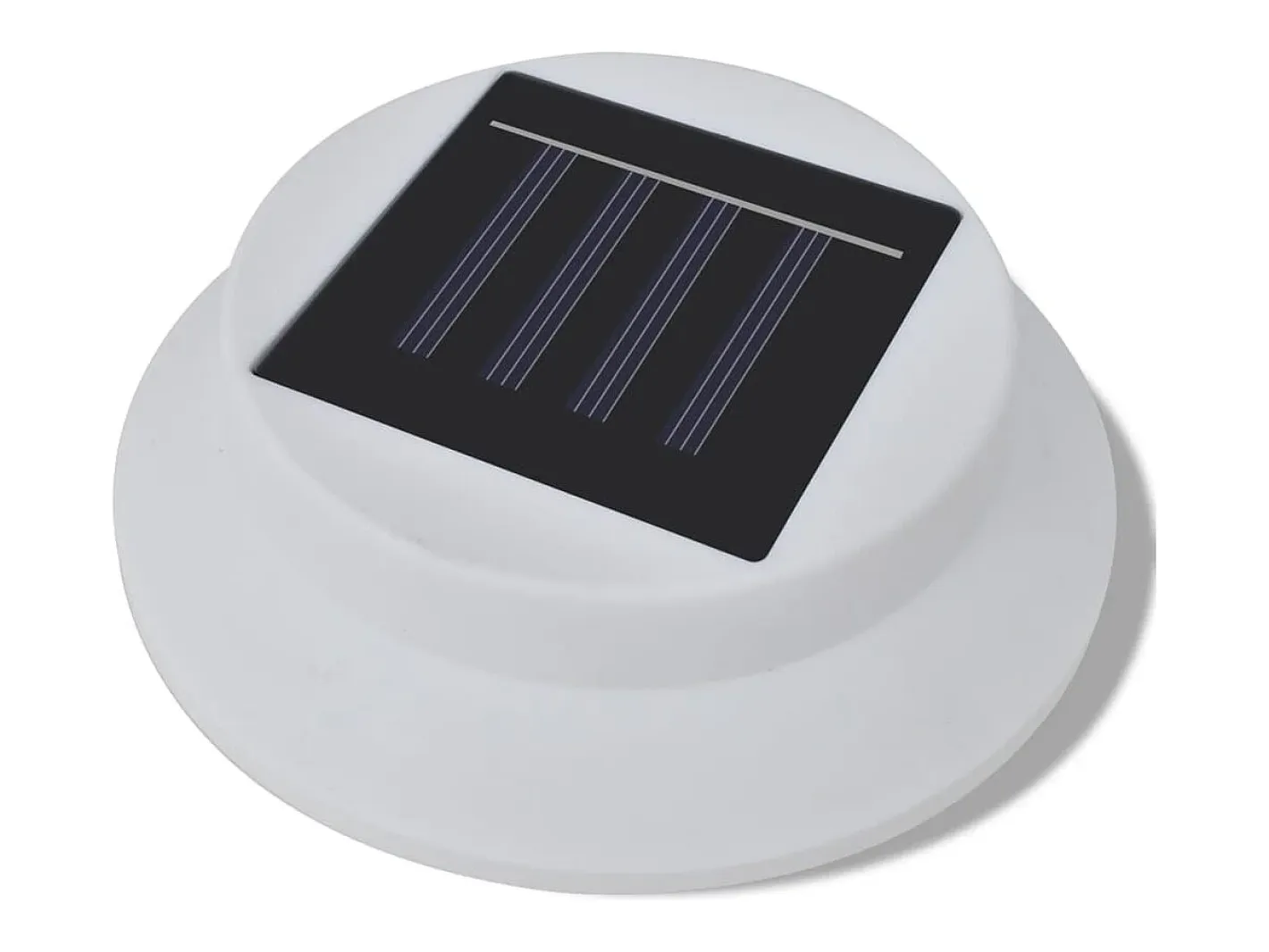 Iluminación Exterior-Foco solar para vallas de jardín, 6 unidades ES698927 Blanco