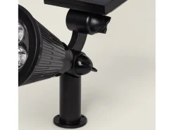 Online Ledkia Foco Solar Exterior LED con Pincho Meillion 4000K Blanco Neutro Negro