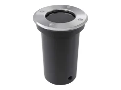 Hot Focos LED empotrables de suelo de jardín redondos 3 uds ES246707 Plateado