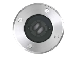 Hot Focos LED empotrables de suelo de jardín redondos 3 uds ES246707 Plateado