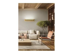 Foglia - Aplique LED de pared de 18 W, CCT 2700K-4000K, L.63 cm, orientable 340°, 1440 lm, IP20 - Perenz - Hoja de oro Dorado Discount