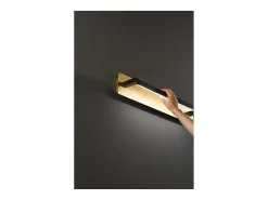 Aplique Para Pared-Foglia - Aplique LED de pared de 12 W, CCT 2700K-4000K, L.43 cm, orientable 340°, 960 lm, IP20 - Perenz - Hoja de oro Dorado