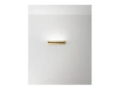 Aplique Para Pared-Foglia - Aplique LED de pared de 12 W, CCT 2700K-4000K, L.43 cm, orientable 340°, 960 lm, IP20 - Perenz - Hoja de oro Dorado
