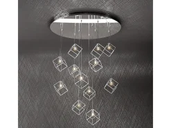 Frame Sospensione 12 Luci Plateado Online