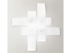 Aplique Para Pared-Frida - Aplique de 2 luces E27 de cristal satinado - Estructura cromada, IP20, máx. 2x70W, bombillas excluidas, ancho 70cm Blanco