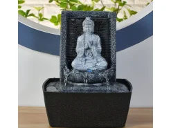 Hot Zen Light Fuente de Buda en la Meditación del Nirvana Gris